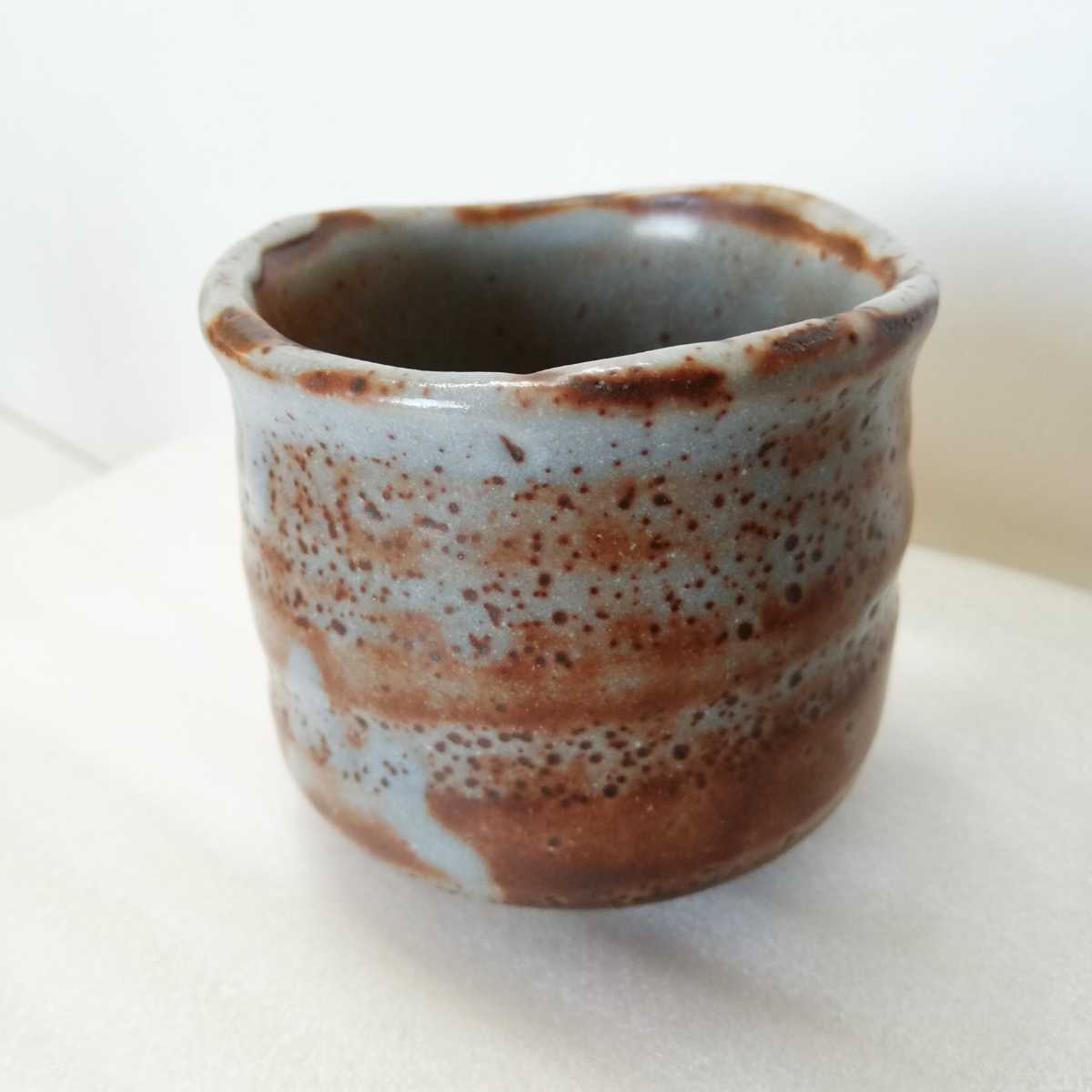 志野 ぐい飲み ぐい呑み 鼠志野 骨董品 deaflink.com