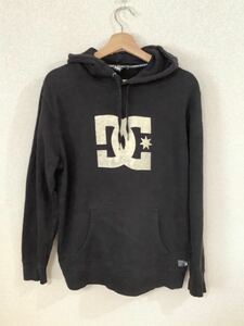 DC SHOES ディーシーシューズ　ロゴプリントスウェットパーカー　フーディー ストリート　スケーター　古着　ブラック