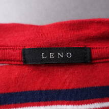 LENO/リノ/o/日本製/ボーダーカットソー/レッド×ネイビー×ホワイト/赤×紺×白/レディース/Tシャツ/トップス_画像4