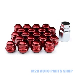  color Short nut lock nut set total 20 piece P1.25 19HEX red red steel nut 16 piece lock 4 piece 