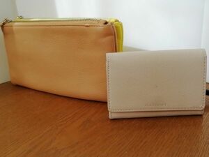 ZARAHOME Jill Stuart purse 2 point set spring pink long wallet pouch case yellow JILLSTUART ZARAHOME Zara Home wallet postage included 