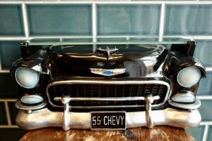  new goods Classic car shelf GM 55CHEVY Chevy BLK Setagaya base interior store shelves american Ame car Chevrolet 