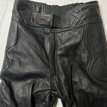 即決★K'S leather KADOYA★XL ライディングパンツ カドヤ パット入り ブラック 黒 本革 本皮 ツーリング_画像4