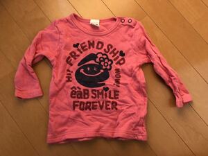 e.a.b エーアーベー　長袖Tシャツ ピンク　ベビー　女の子　80サイズ　ベベ　ロンT