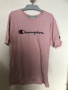 champion チャンピオン　ロゴ　半袖　Tシャツ ピンク　メンズ　XLサイズ