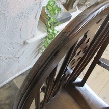 イギリス アンティーク 家具 アームチェア キッチンチェア ホイールバック 椅子 イス 店舗什器 木製 英国 KITCHENCHAIR 4889d_画像10