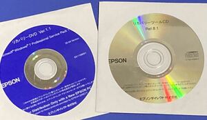 EPSON リカバリーDVD Ver.1.1 リカバリーツールCD Rel.8.1 @2枚組@ Windows7 Professional SP1 32-bit 値下げ エプソン