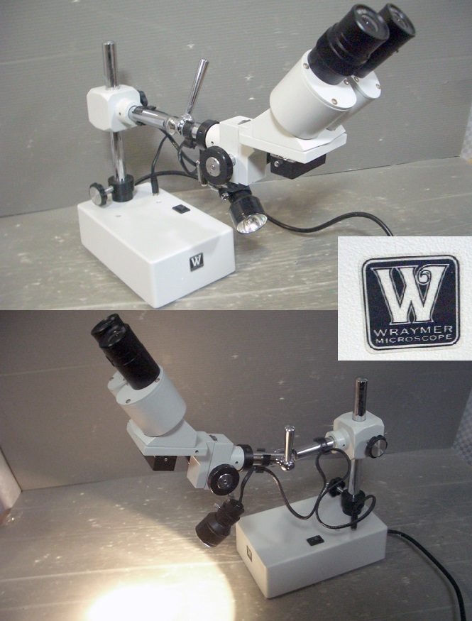 美品 レイマー 顕微鏡 生物顕微鏡 WRAYMER レンズ付き 実体顕微鏡
