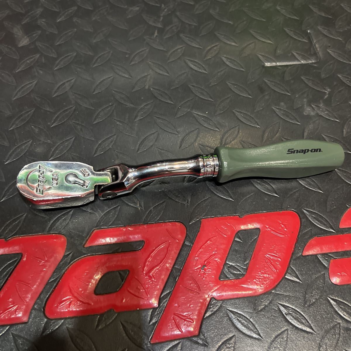 スナップオン 旧グリップ ラチェットドライバー ティールグリーン snapon
