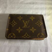 ▽【1円スタート】LOUIS VUITTON （ルイ ヴィトン）ポルト2カルトヴェルティカル パスケース 名刺入れ 定期入れ カードケース モノグラム _画像1