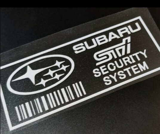 スバル STI セキュリティステッカー 2枚 USDM