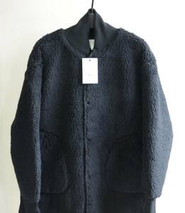  не использовался the conspires темно синий Spy a-zST shearling coat reversible боа пальто чёрный size XS