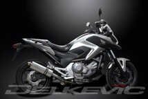 DELKEVIC スリップオンステンレスオーバルマフラー★HONDA NC700X / ABS 2011-2017 350mm KIT04B7_画像3