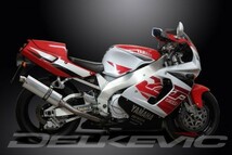 DELKEVIC スリップオンステンレスオーバルマフラー★YAMAHA YZF750R 1994-1998 350mm KIT04DB_画像3