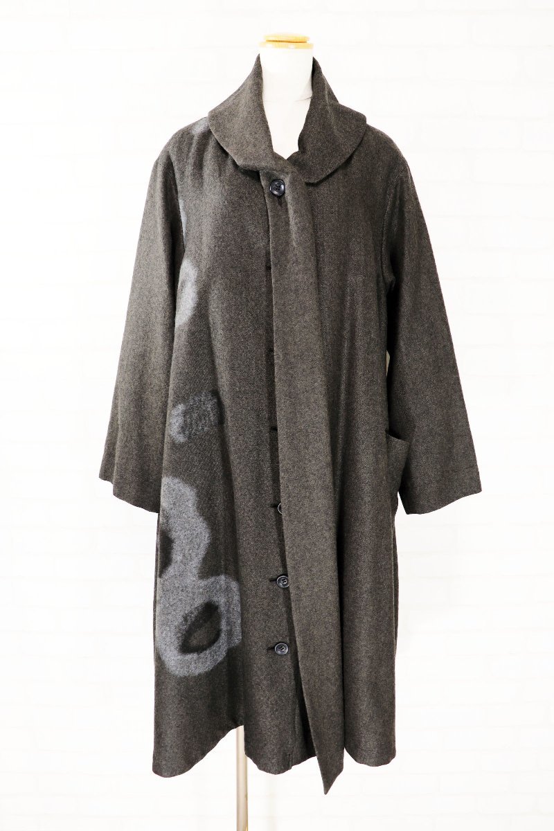 本命ギフト 【新品】慈雨 センソユニコ コート ウール グレー 40