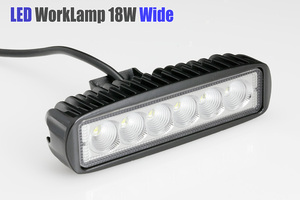 LEDランプ ワイド（Osram製3w LED）強力18W 作業灯・フォグランプ 12V