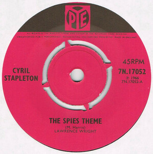 ●CYRIL STAPLETON / THE SPIES THEME [UK 45 ORIGINAL 7inch シングル 試聴]