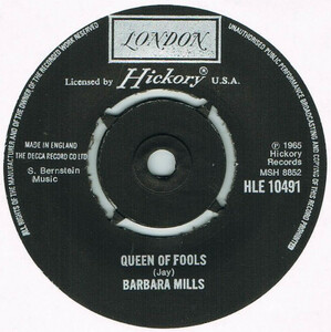 ●BARBARA MILLS / QUEEN OF FOOLS [UK 45 7inch シングル ノーザンソウル 試聴]