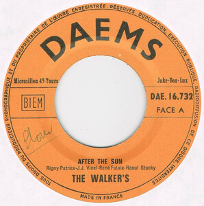 ●THE WALKER'S / AFTER THE SUN / JUST LIKE A SOUND [FRANCE 45 ORIGINAL 7inch シングル サイケ ガレージ 試聴]