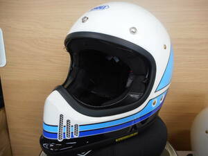 在庫処分セール　SHOEI EX-ZERO EQUATION TC-11 WHITE/BLUE Mサイズ 元箱付属品付き フルフェイス ヘルメット　廃盤モデル　新品　
