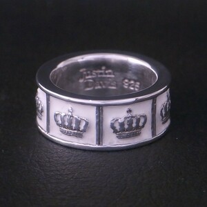 新品同様 美品 JUSTIN DAVIS PRIDE&JOY CROWN RING ジャスティンデイビス プライドアンドジョイリング 13号 10.6g SRJ272