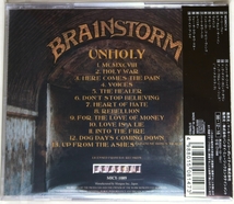 ☆ ブレインストーム BRAINSTORM アンホーリー UNHOLY 初回盤 ボーナス・トラック 日本盤 帯付き MICY-1089 新品同様 ☆_画像2