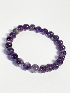 新品 天然石ブレスレット 紫水晶 8ｍｍ 丸玉 ブレスレット アクセサリー 天然石 石 飾り ファッション 小物