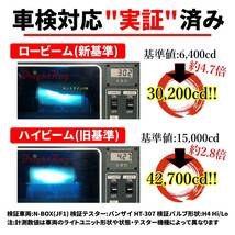 送料無料 2年保証 ダイハツ ミラ L275S L285S BrightRay LED ヘッドライト H4 Hi/Lo 6000K 車検対応 新基準対応_画像2