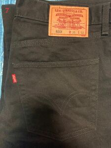 【デニム7】リーバイス ブラックデニム 533 Levi''s デニムパンツ ジーンズ ジーパン 黒