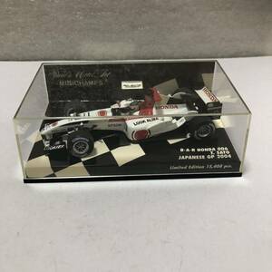 激レア絶版希少！ミニチャンプス！BAR HONDA 006！T.SATO！JAPANESE GP 2004！ダイキャストミニカー！1/43！限定品！新品未使用！