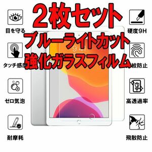 2枚入り 2018年発売ipad・ipad 6世代 9.7インチ ブルーライトカット ガラス フィルム アイパッド 保護 カバー シート シール Glass Film