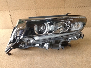 【美品】ランドクルーザープラド TRJ150 GDJ150 GDJ151 左ヘッドライト LED KOITO コイト 60-262 81185-60S20 後期 打刻印:T【R4-3840C-O】