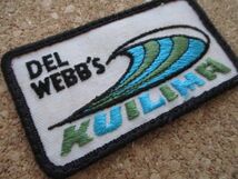 70s DEL WEBB'S KUILIMA HAWAII Oahuハワイ刺繍ワッペン/AリゾートSURFアロハ旅行アメリカUSAパッチSURF海サーフpatches旅スーベニア D2_画像2