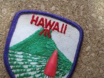 80s ハワイ HAWAII 火山 ビンテージ刺繍ワッペン/patches溶岩Voygerキラウエア火山 観光お土産アロハ旅行アメリカUSAパッチSURF D2_画像4