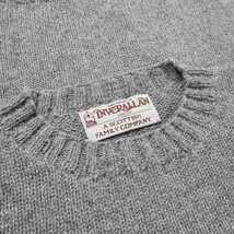 inverallan インバーアラン 15A crew neck クルーネック hand framed バンドフレーム shetland シェトランド knit ニット 38 新品 送料無料_画像2