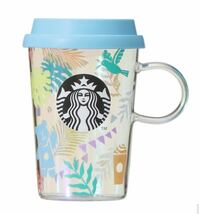 STARBUCKS スターバックス　耐熱グラスマグカラフルサマー355ml スタバ　蓋付きマグカップ　箱付き_画像4