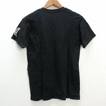 z■ハーレー/Hurley ロゴプリント 半袖Tシャツ【S】黒/MENS/169【中古】_画像3