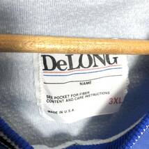 ■ DeLONG USA製 カレッジ ワイルドキャッツ 刺繍 Vネック ウォームアップ プルオーバー ジャケット 古着 ３XL アメフト WILDCATS ■_画像8