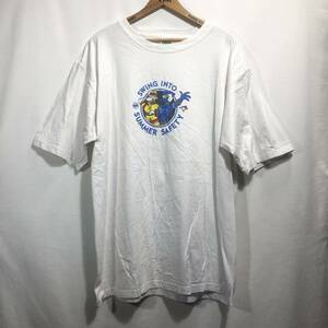 ■COZY CREEK Casuals MLB Toronto Blue Jays SWING INTO SUMMER SAFETY プリント Tシャツ 古着 野球 メジャー ブルージェイズ サイズXL ■