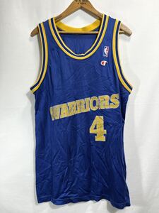 ■ Champion NBA Golden State Warriors #4 WEBBER ユニフォーム タンクトップ 古着 チャンピオン バスケ ウォリアーズ ウェバー ■