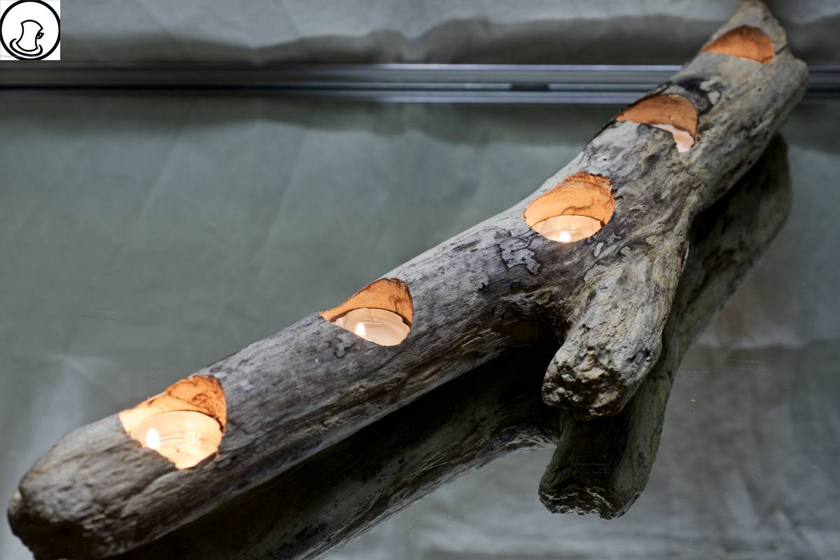 SEASIDEinterior☆ Portavelas de madera flotante Portavelas de madera flotante.39, trabajos hechos a mano, interior, bienes varios, ornamento, objeto