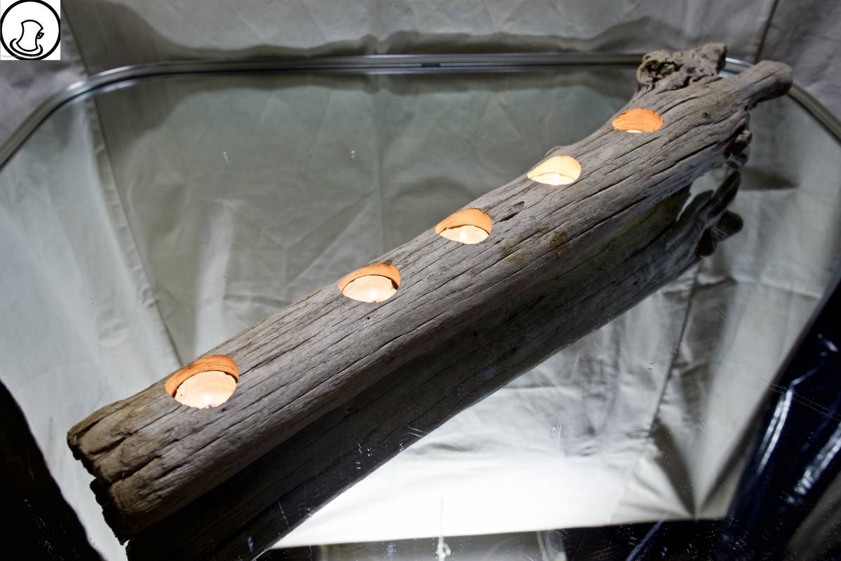 SEASIDEinterior☆流木で作るキャンドルホルダー Candle holder made from driftwood.38, ハンドメイド作品, インテリア, 雑貨, 置物, オブジェ