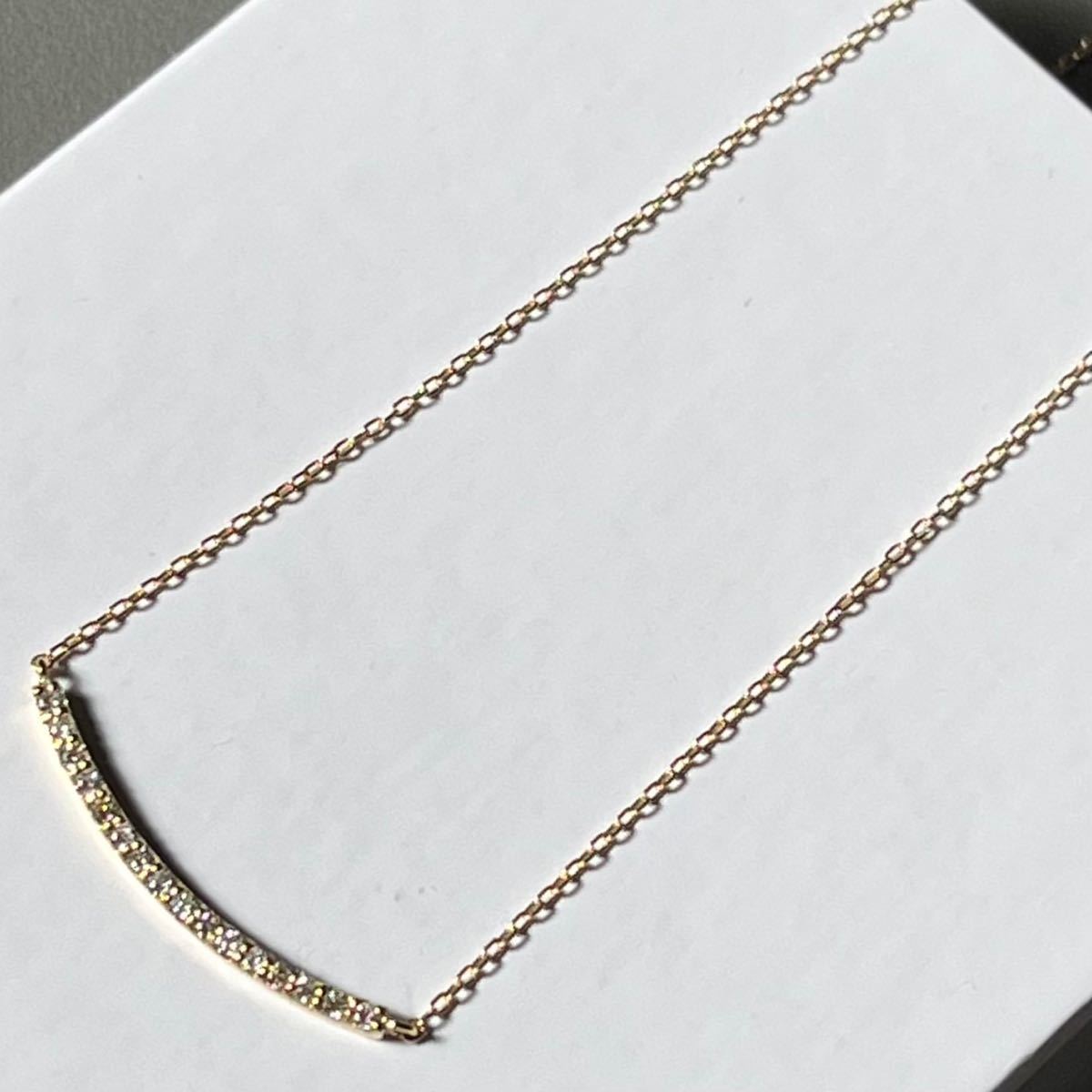 K18 セイコージュエリー 服部時計店 ダイヤモンド 0.22ct ネックレス