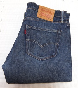 Levi's 04511-2007 WHITE OAK CONE DENIM スリム デニムパンツ 紺 32 リーバイス USED加工 ジッパーフライ ホワイトオーク