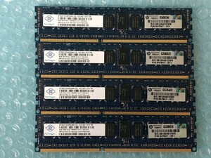 [P2516] NANYA 4GB 1Rx4 PC3L-10600R -9-10-C1 4枚セット 動作保証