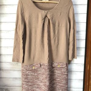 ROPE’PICNIC チュニックワンピース 切替 ひざ丈ワンピース