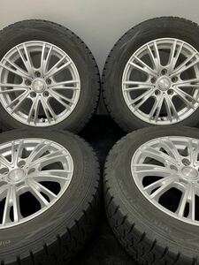 215/60R16 DUNLOP/WINTER MAXX WM01 17年 LEBIN 16インチ 6.5J ＋50 114.3 5H スタッドレス 4本