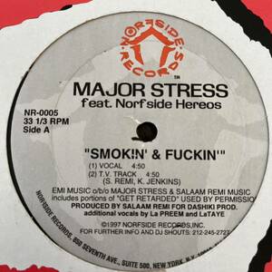 ■ MAJOR STRESS / SMOKIN' & FUCKIN' ■盤質良好