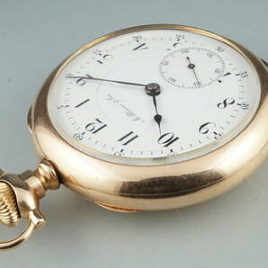 A.Skinner&Son 懐中時計 スネール型カム式マイクロレギュレター搭載 シャトン留め ボストン ポーセリン POCKET WATCH アンティークの画像5