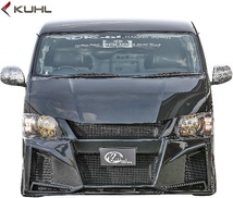 【M’s】TOYOTA 200系 ハイエース 4型 (ワイド用) Kuhl Racing Ver4 200W-GT フロントバンパー ／ FRP クールレーシング エアロ_画像6